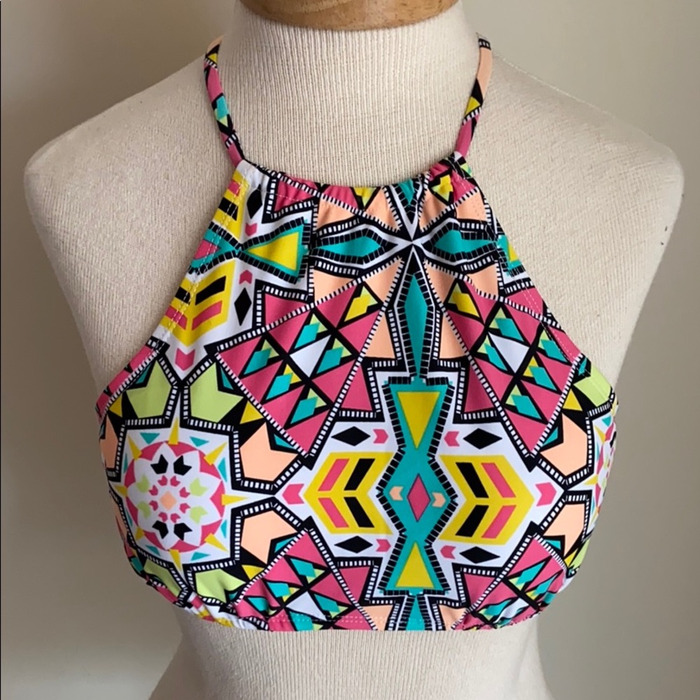 All For Color Printed Bikini Top - Picture 2 of 11
